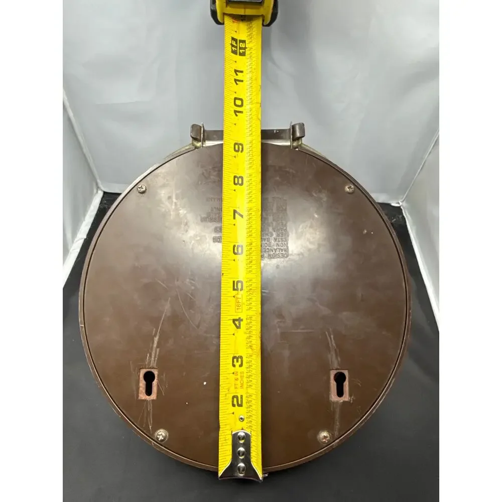 Vintage WESTA 3 KG scale wall mound brass bowl Germany European Farmhouse